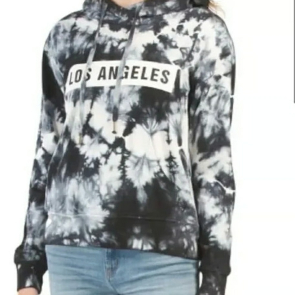 Young Fabulous & Broke Gray Tie-Dye Hoodie